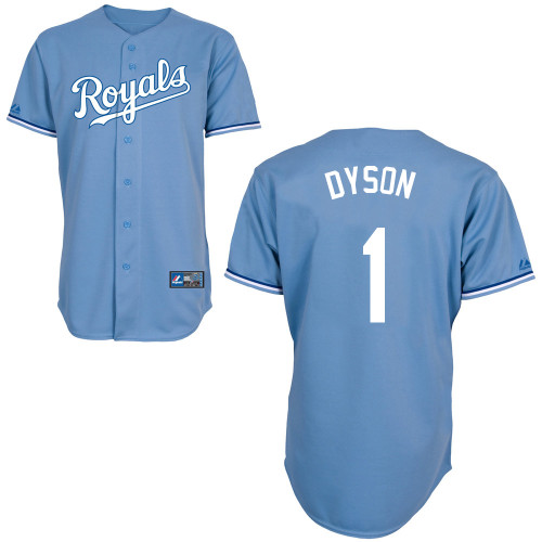 Jarrod Dyson #1 mlb Jersey-Kansas City Royals Women's Authentic Alternate 1 Blue Cool Base Baseball Jersey